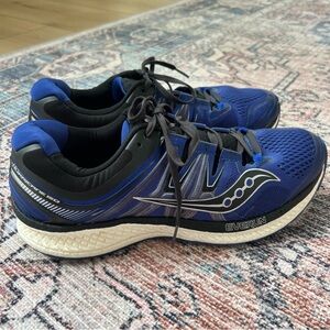 Saucony Hurricane ISO 4 Men's Blue Running Shoes - EVERUN Cushioning Size 11